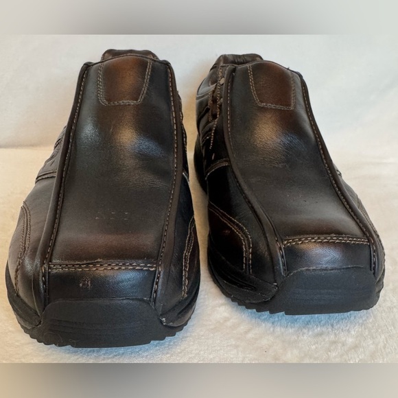 Skechers Men's Brown Leather Rocker Shape-Ups Toning Athletic Shoes Size 10 Wide - Picture 4 of 8